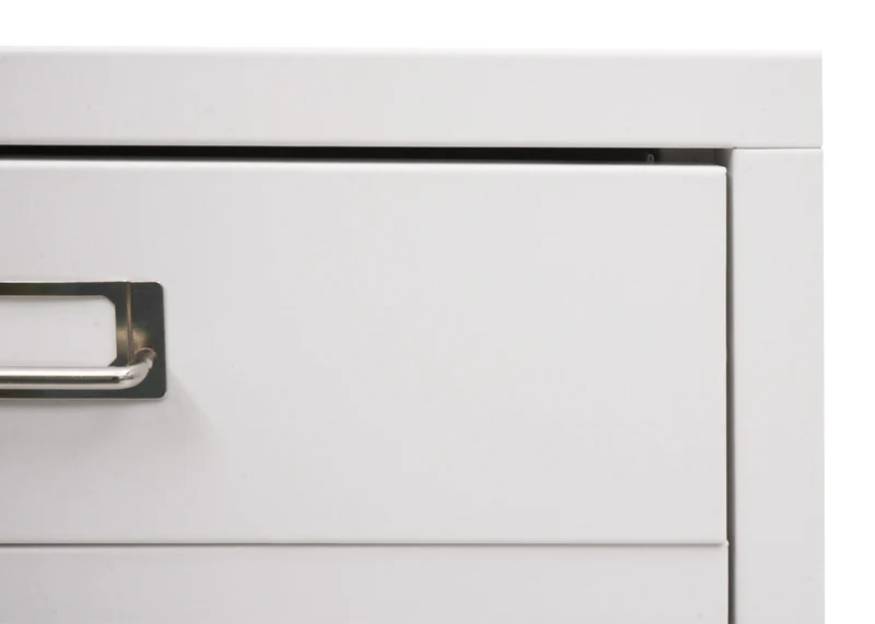 Armoire de bureau caisson à tiroirs en acier laminé à froid blanc 75 x 40 x 41 cm 5 tiroirs 04_0008269