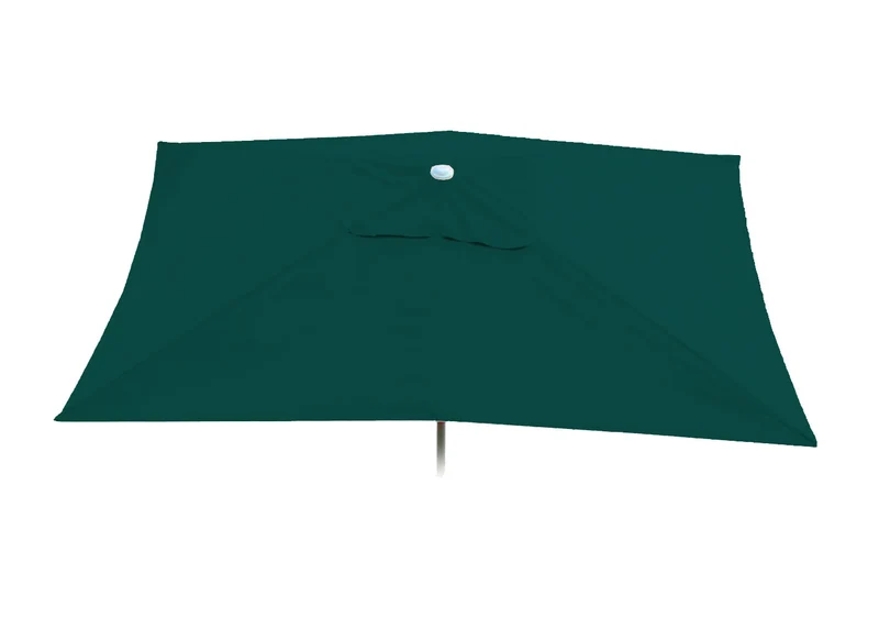 Parasol de jardin 2x3m rectangulaire inclinable polyester/aluminium protection uv 50+ vert 04_0008027