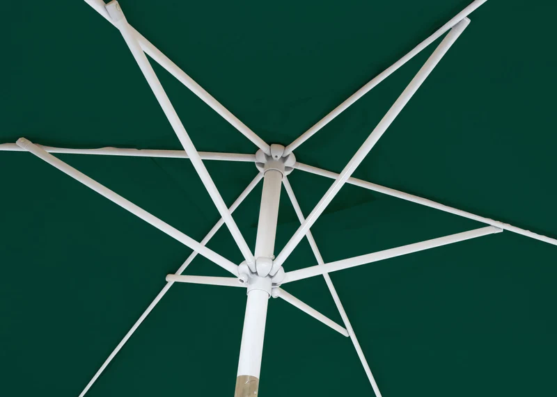 Parasol de jardin 2x3m rectangulaire inclinable polyester/aluminium protection uv 50+ vert 04_0008027