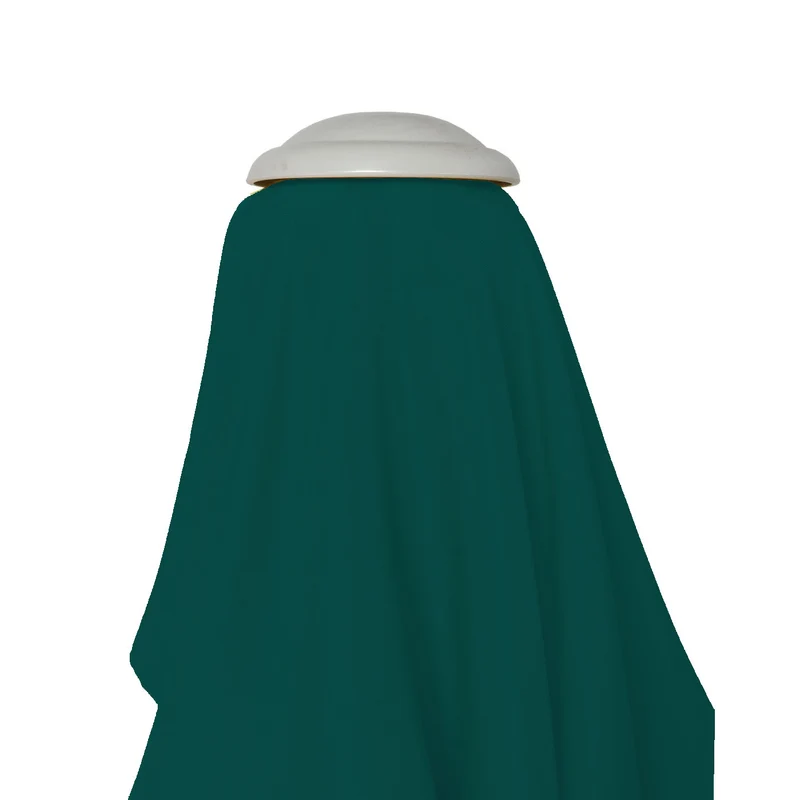 Parasol de jardin 2x3m rectangulaire inclinable polyester/aluminium protection uv 50+ vert 04_0008027