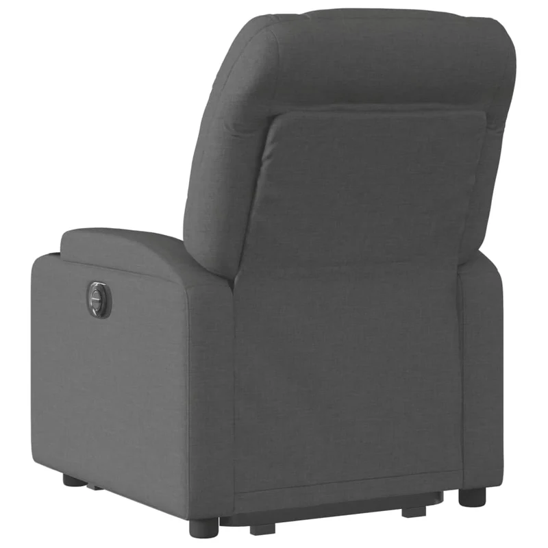 Fauteuil relax TV fonction de levage électrique très confortable en tissu gris foncé DEC028363
