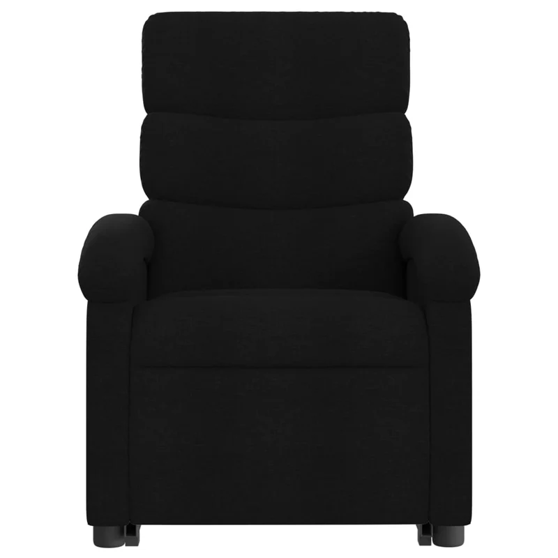 Fauteuil de relaxation fonction massage et inclinable en tissu noir DEC027816