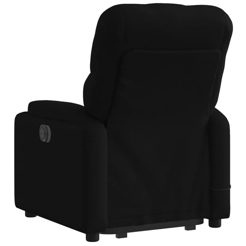 Fauteuil de relaxation fonction massage et inclinable en tissu noir DEC027815