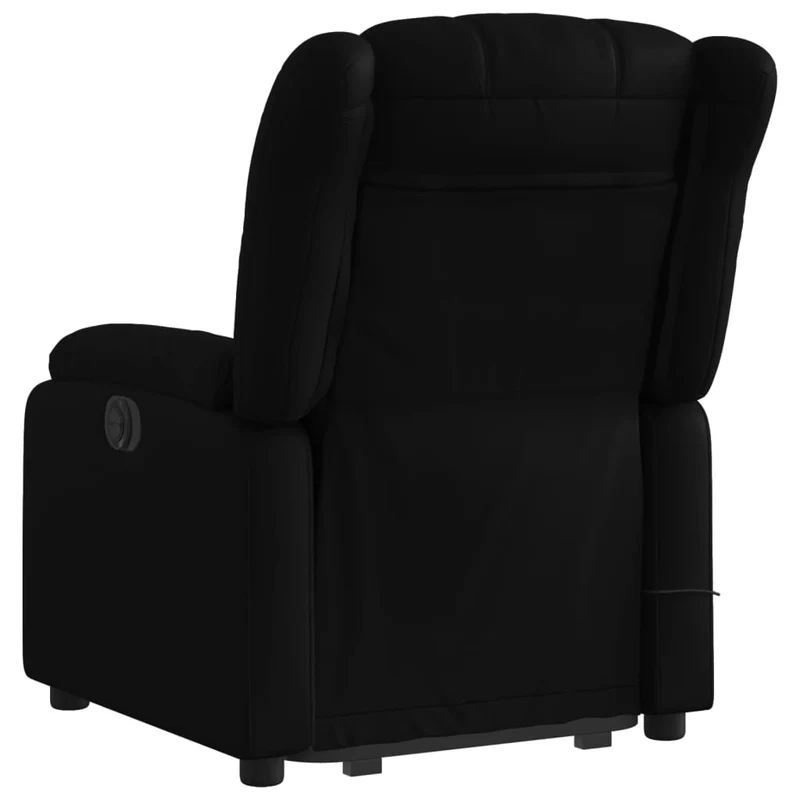Fauteuil de relaxation fonction massage et inclinable fonction de levage électrique PVC noir DEC027806