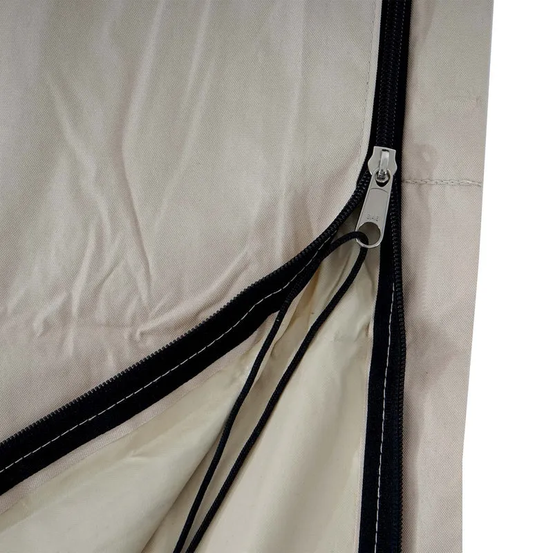 House de protection pour parasol jusqu'à 3,5 m avec fermeture éclair crème 04_0002810