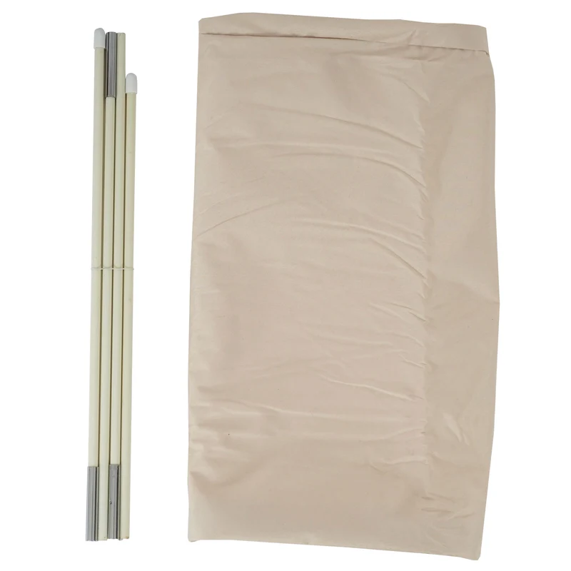 House de protection pour parasol jusqu'à 3,5 m avec fermeture éclair crème 04_0002810