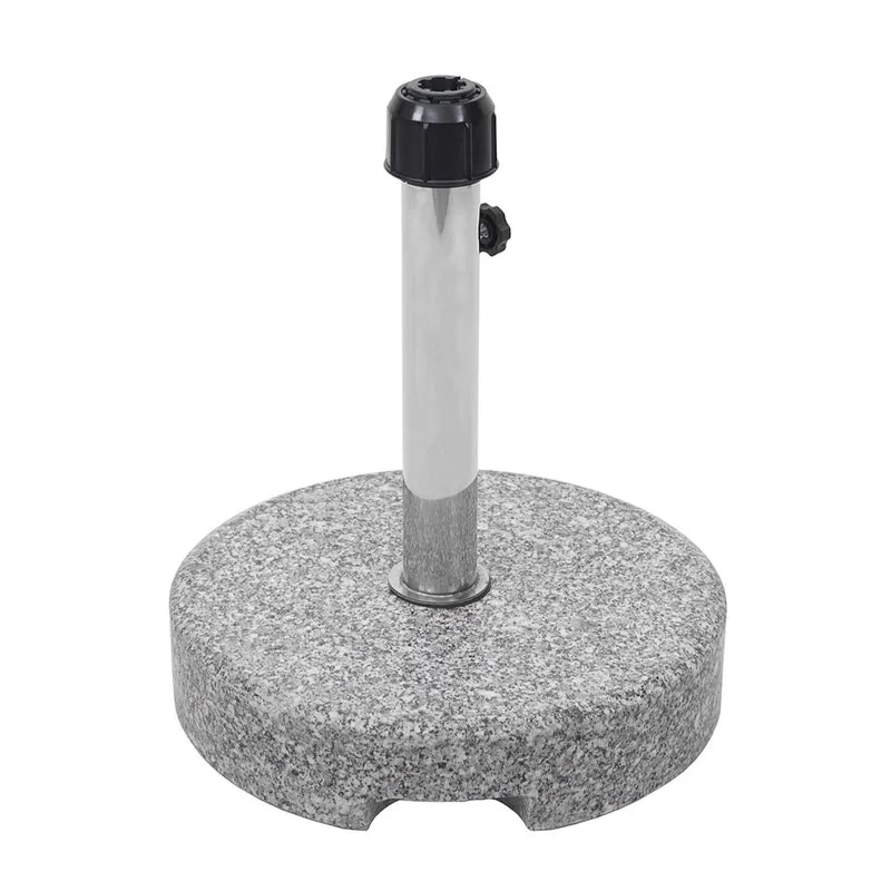 Pied de parasol support granit 24kg rond gris poignées de transport 04_0003906