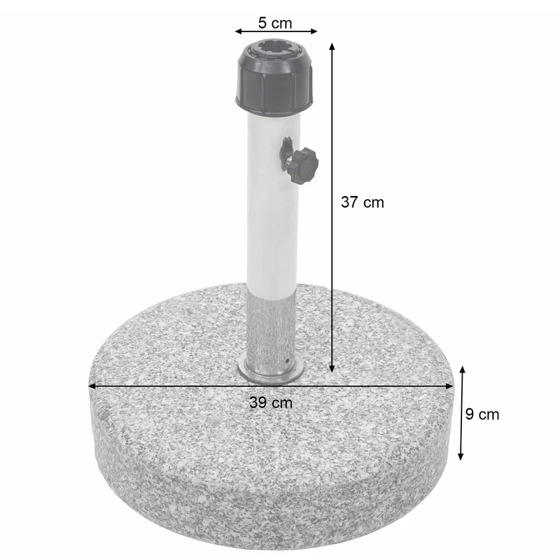 Pied de parasol support granit 24kg rond gris poignées de transport 04_0003906
