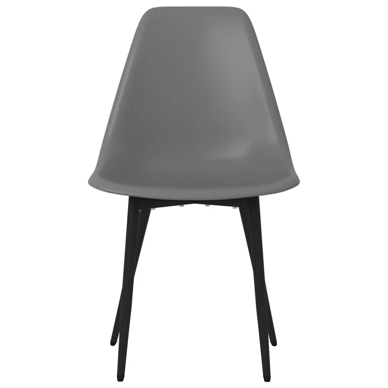 Set de 6 chaises de salle à manger en polypropylène et métal noir DEC025689