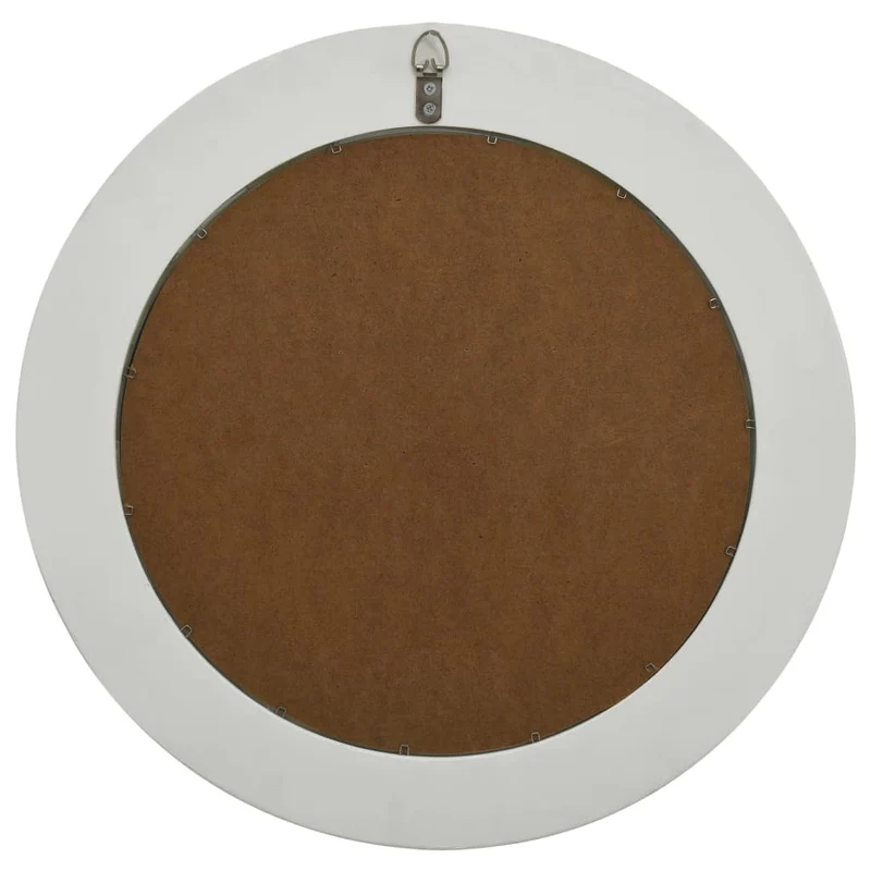 Miroir mural rond style baroque 50 cm Blanc DEC022886