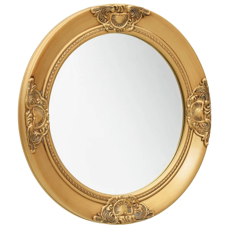 Miroir mural rondstyle baroque 50 cm Doré DEC022887