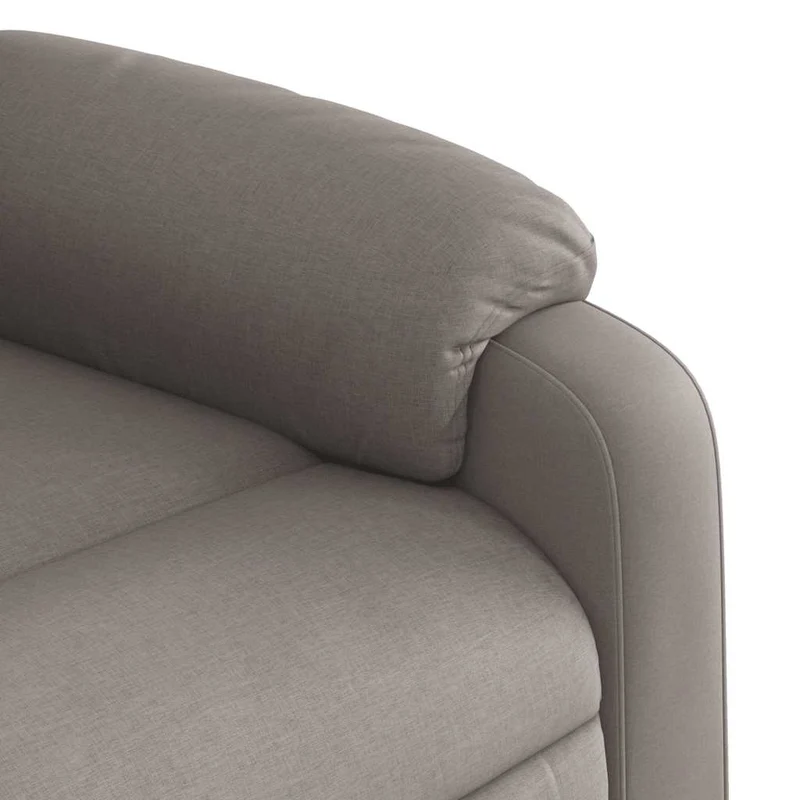 Fauteuil de relaxation TV fonction massage inclinable électrique 6 points de massage en tissu taupe DEC027268