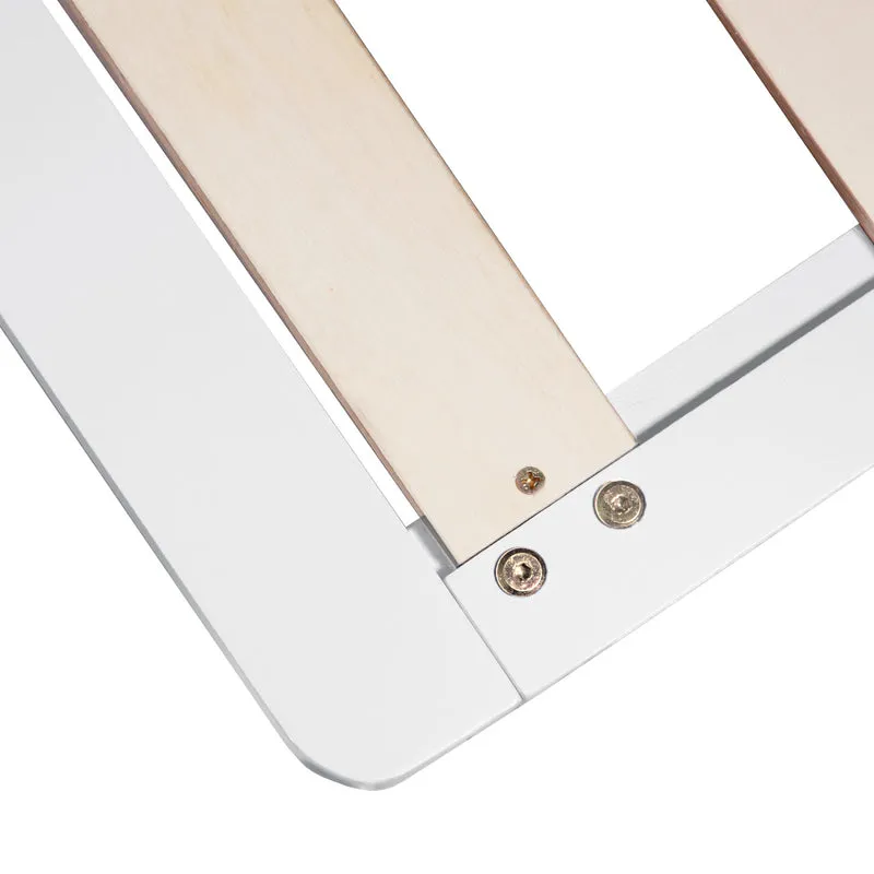 Lit palette avec sommier à lattes 90x200 cm en bois massif blanc LIT06241