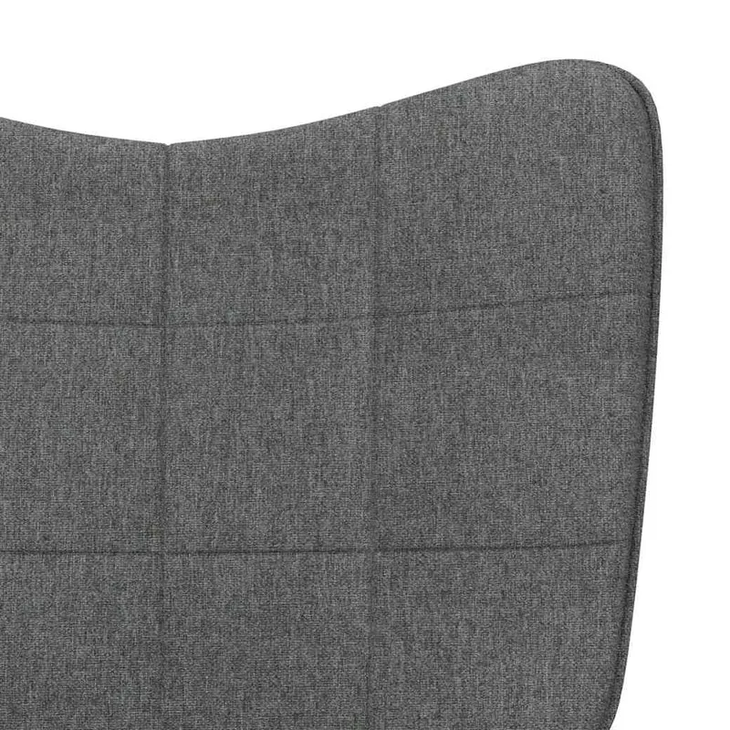 Fauteuil chaise de canapé design moderne en tissu gris foncé DEC026692