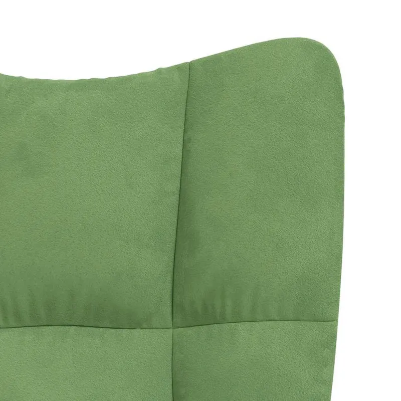 Fauteuil lounge chaise de canapé design moderne en velours vert clair DEC026776