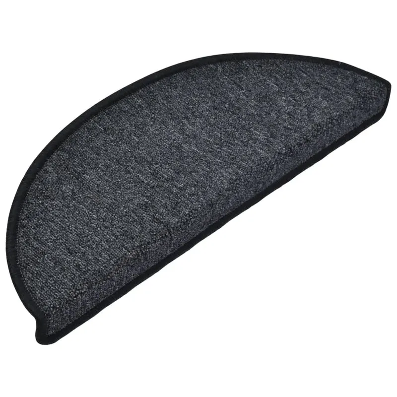Tapis d'escalier 15 pièces Anthracite 65x24x4 cm DEC023552
