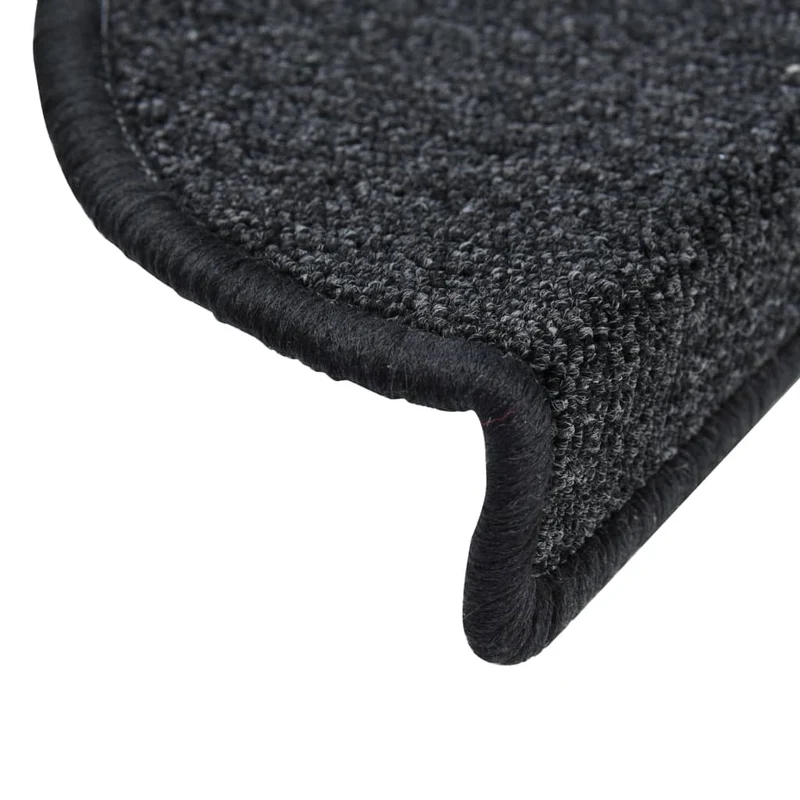 Tapis d'escalier 15 pièces Anthracite 65x24x4 cm DEC023552
