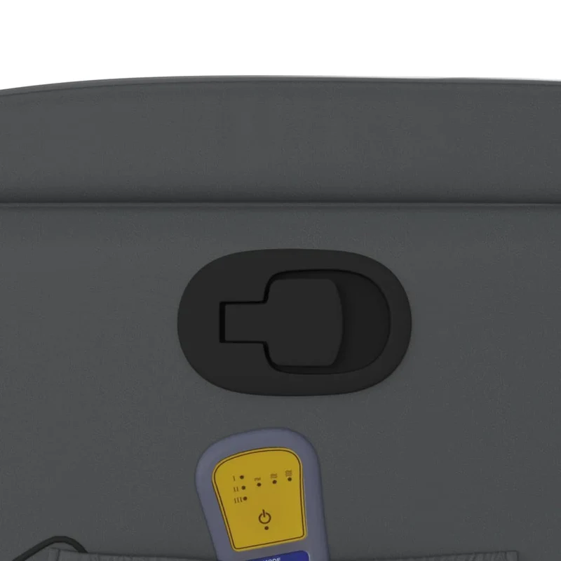 Fauteuil de relaxation TV fonction massage inclinable 6 points de massage en PVC gris DEC026973