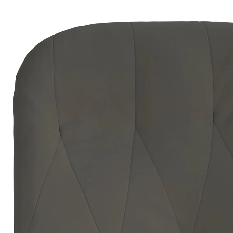 Fauteuil lounge chaise de canapé design moderne en velours gris foncé DEC026700