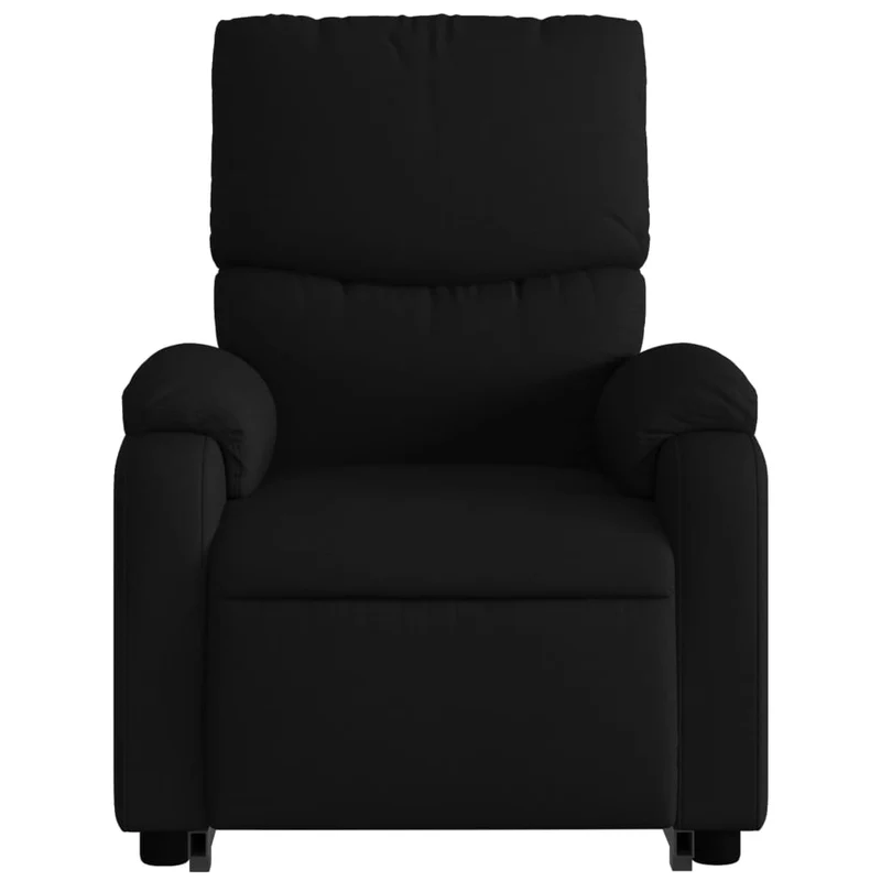 Fauteuil de relaxation TV fonction massage inclinable levage électrique en tissu noir DEC027049