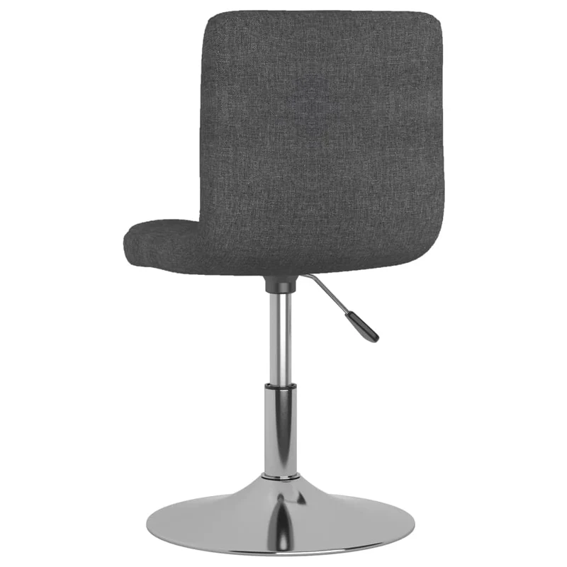 Lot de 4 tabourets de bar chaises de comptoir siège pivotant hauteur réglable en tissu gris foncé DEC025357