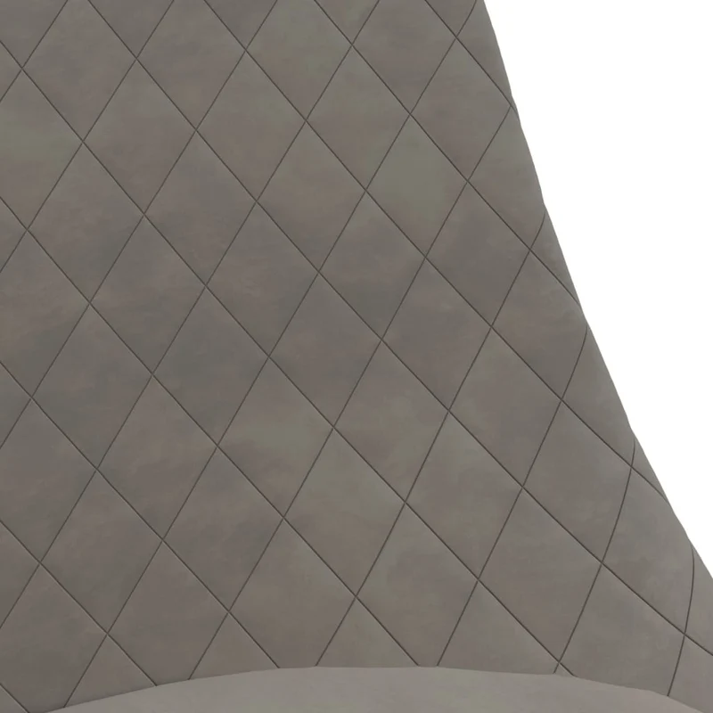 Set de 4 chaises de salle à manger siège pivotant hauteur réglable en velours gris clair DEC025728