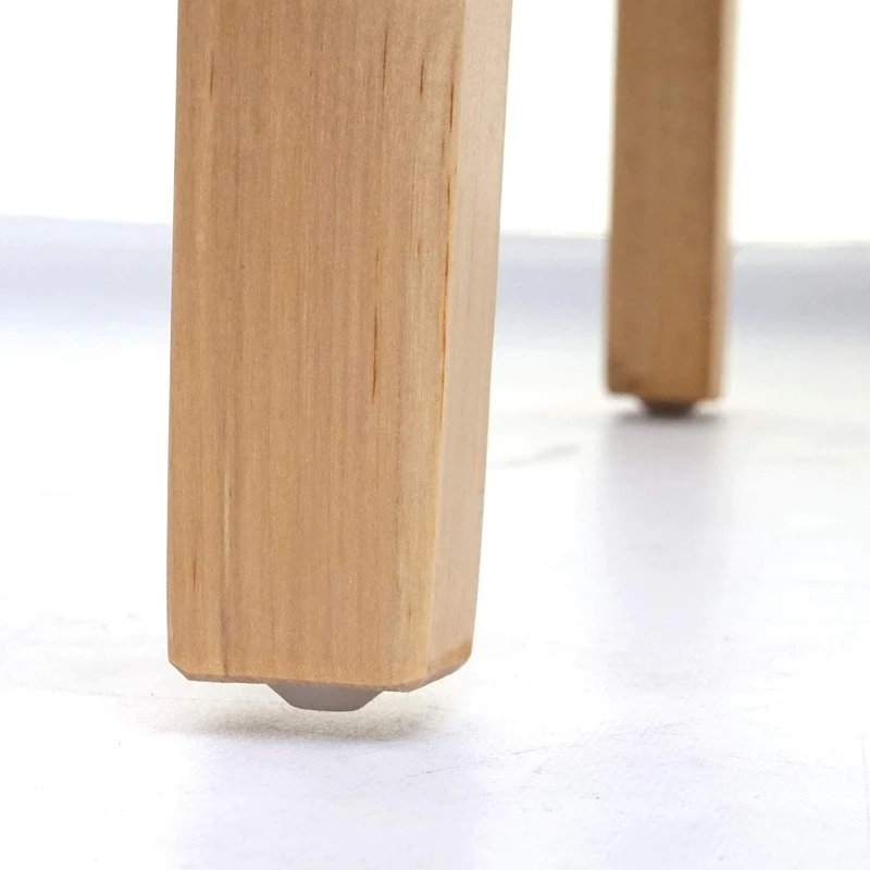 Lot de 4 chaises de salle à manger synthétique gris mat pieds clairs CDS04558