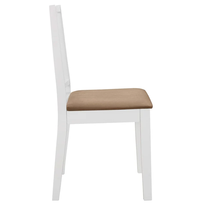 Lot de 6 chaises de salle à manger cuisineà dîner avec coussins blanc bois solide CDS022953