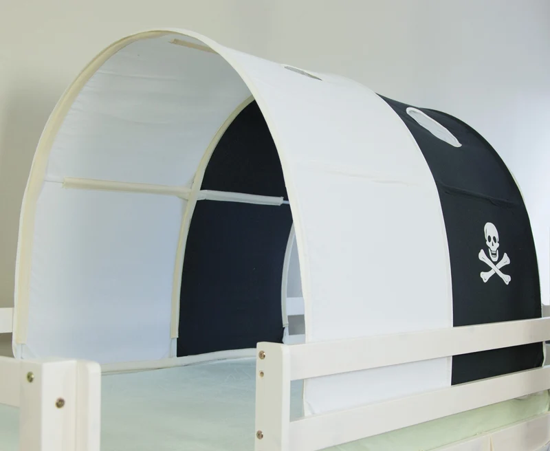 Tunnel pour lit enfant superposé tente accessoires pirate 90x70x100cm APE06043