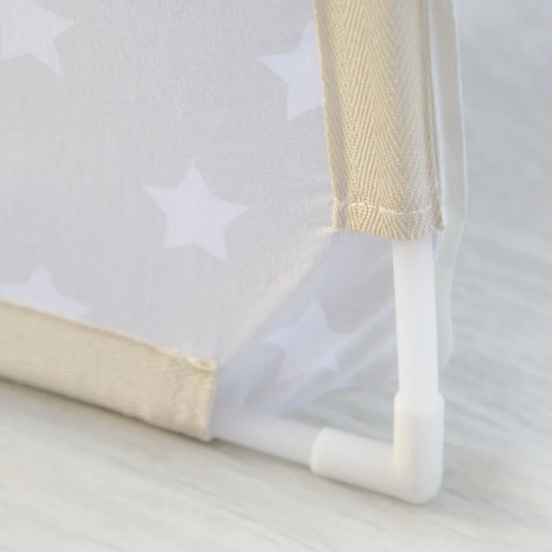 Tunnel pour lit enfant superposé tente accessoires gris avec étoile 90x70x100cm APE06048