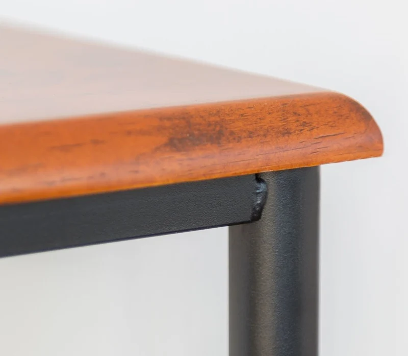 Table de chevet / nuit en en métal et bois 64x45x35 cm MOC06004