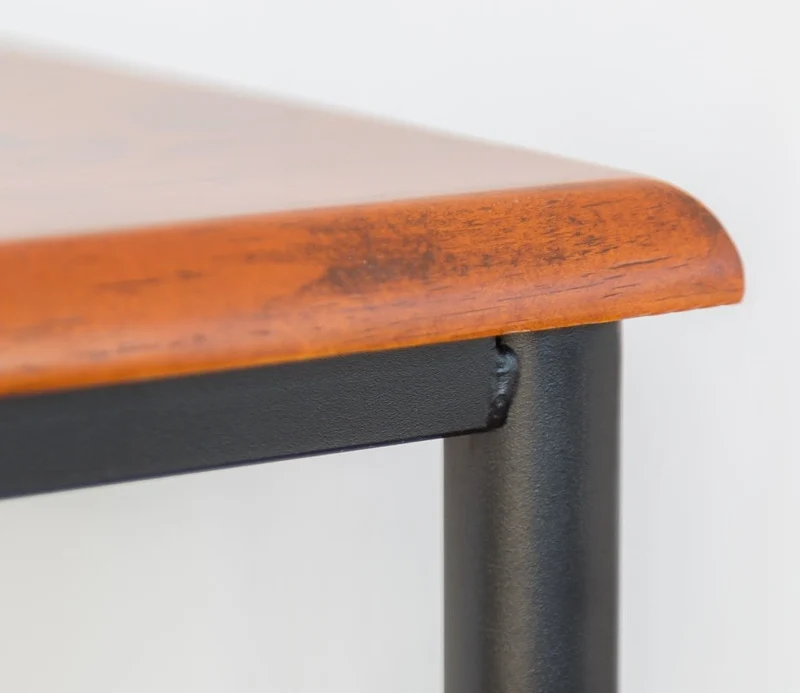 Table de chevet / nuit en en métal et bois 64x45x35 cm MOC06006