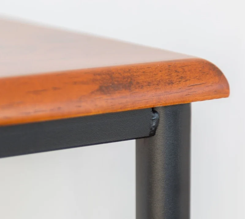 Table de chevet / nuit en en métal et bois 64x45x35 cm MOC06005