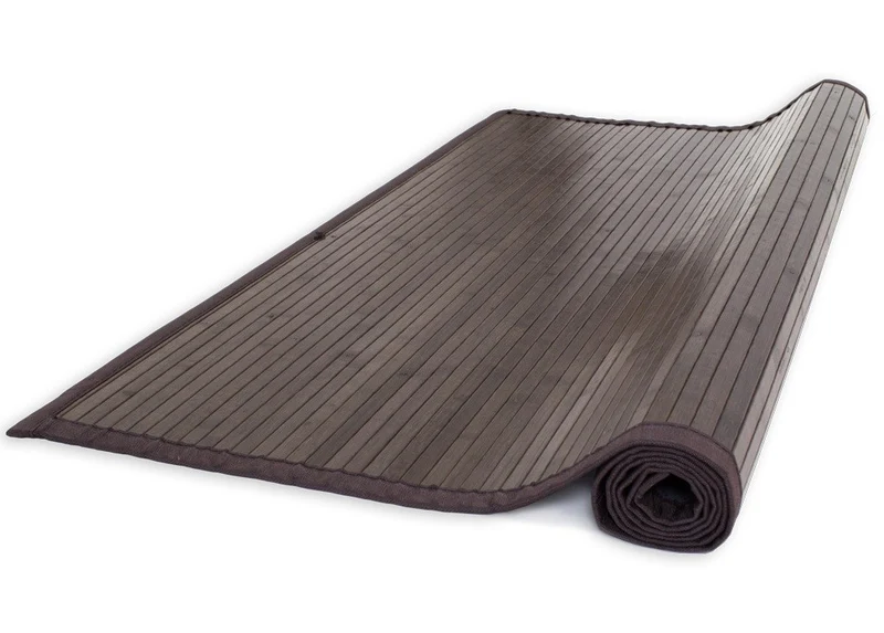 Tapis en bambou brun foncé 60 x 240 cm TAP06098