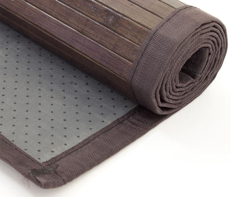 Tapis en bambou brun foncé 60 x 240 cm TAP06098