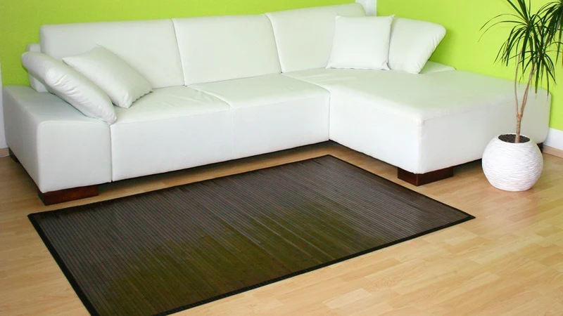 Tapis en bambou brun foncé 60 x 240 cm TAP06098