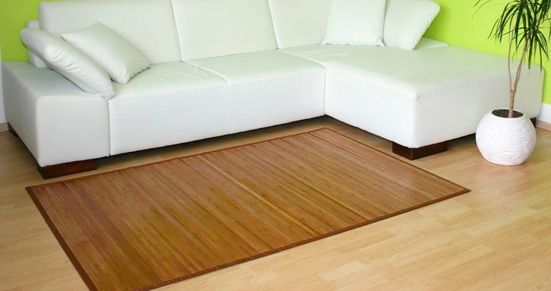 Tapis en bambou brun 60cm x 240cm TAP06071