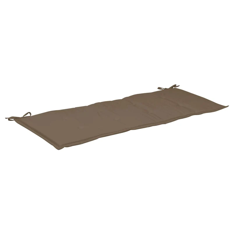 Coussin de banc de jardin 100 % polyester imperméable taupe 120 x 50 x 3 cm DEC021750