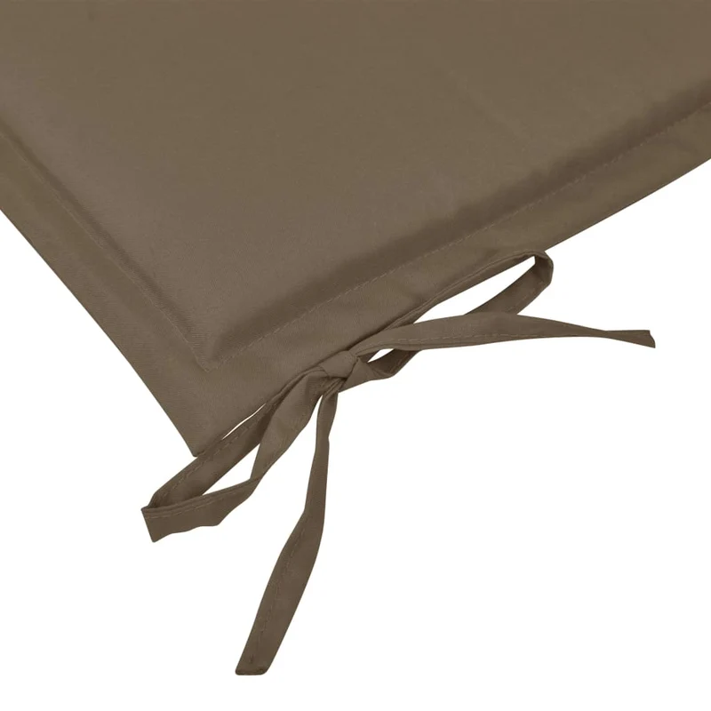 Coussin de banc de jardin 100 % polyester imperméable taupe 120 x 50 x 3 cm DEC021750