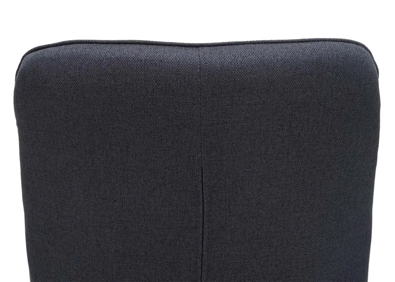 6 x chaises de salle à manger fauteuil de bureau en tissu gris foncé en acier design rétro 04_0000884
