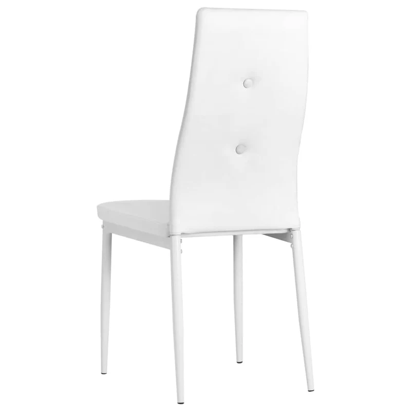 Lot de 6 chaises de salle à manger cuisine design élégant synthétique blanc CDS022165