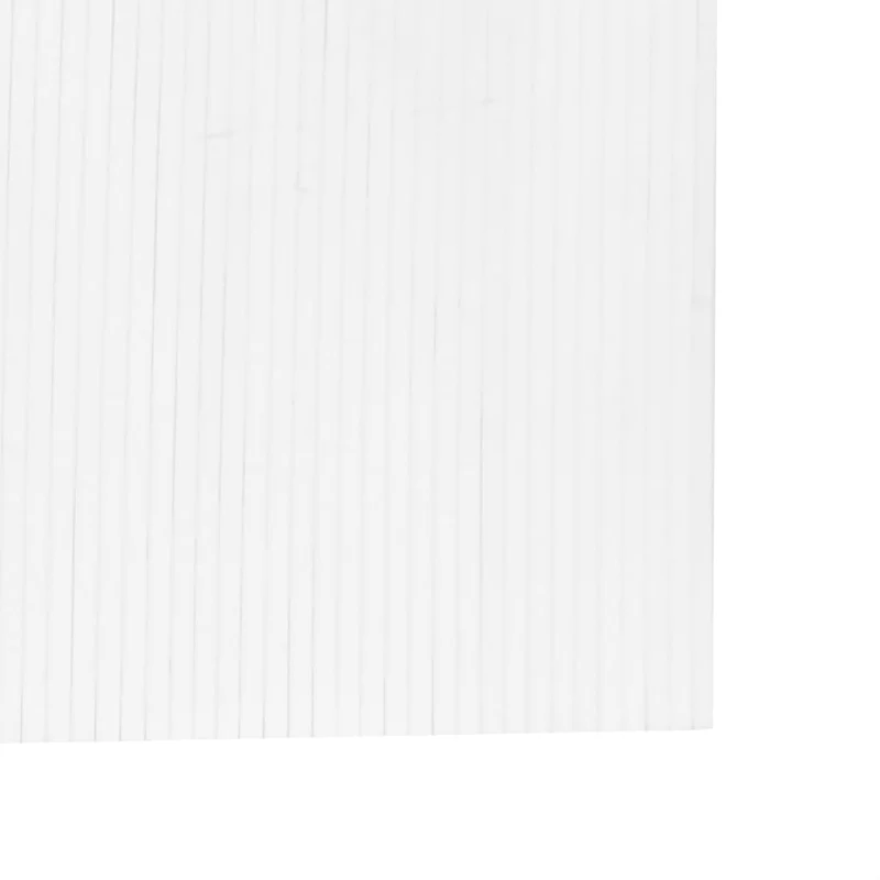 Paravent séparateur de pièce cloison 165 x 800 cm bambou blanc DEC031142