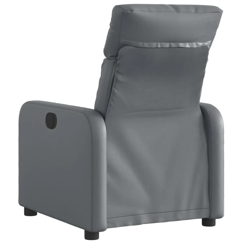 Fauteuil relax TV fonction d'inclinaison électrique très confortable en PVC gris DEC028384