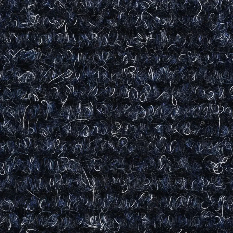 Tapis d'escalier auto-adhésif Poinçon aiguilleté 15 pièces Bleu DEC023309