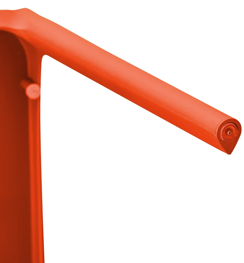 Lot de 2 chaises empilable design en plastique couleur orange résistant aux UV – jardin terrasse et intérieur 10_0007913