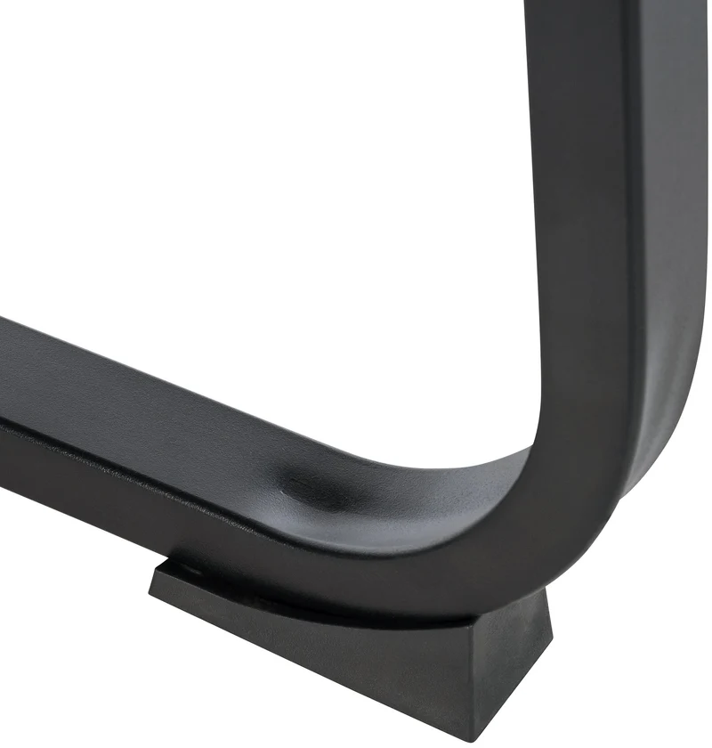 Fauteuil de bureau sans roulettes chaise visiteur sans roulettes jusqu'à 260kg en PVC noir métal noir 10_0006948
