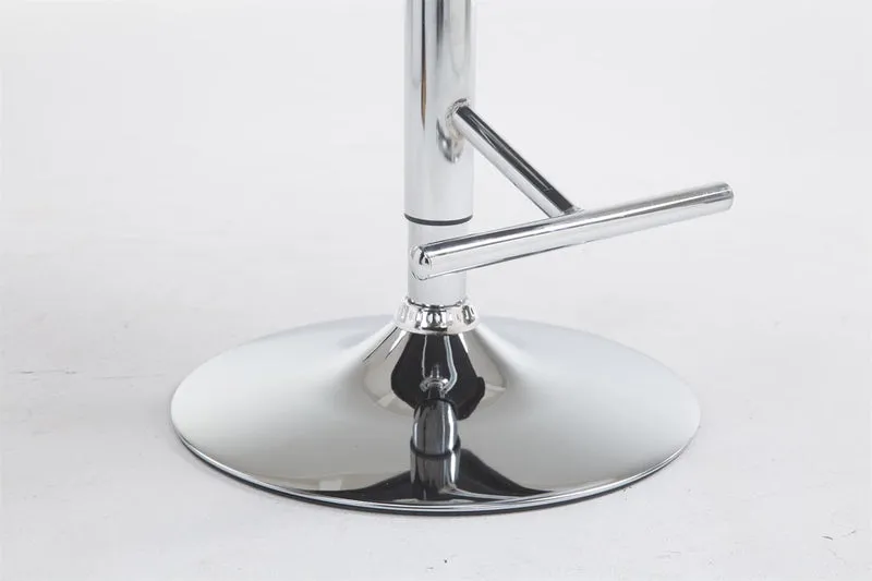 Tabouret de bar x1 avec accoudoirs et dossier confortable en tissu gris foncé pieds métal chromé TDB10782