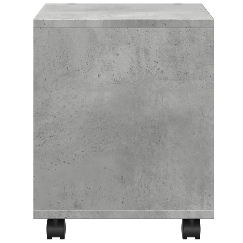 Table d'appoint sur roulettes 37 x 33 x 42,5 cm bois d’ingénierie gris DEC031388
