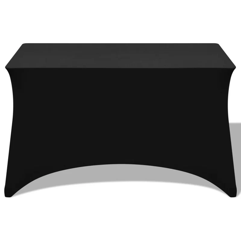 Housses extensibles pour table 2 pièces 120 x 60,5 x 74 cm Noir DEC022430