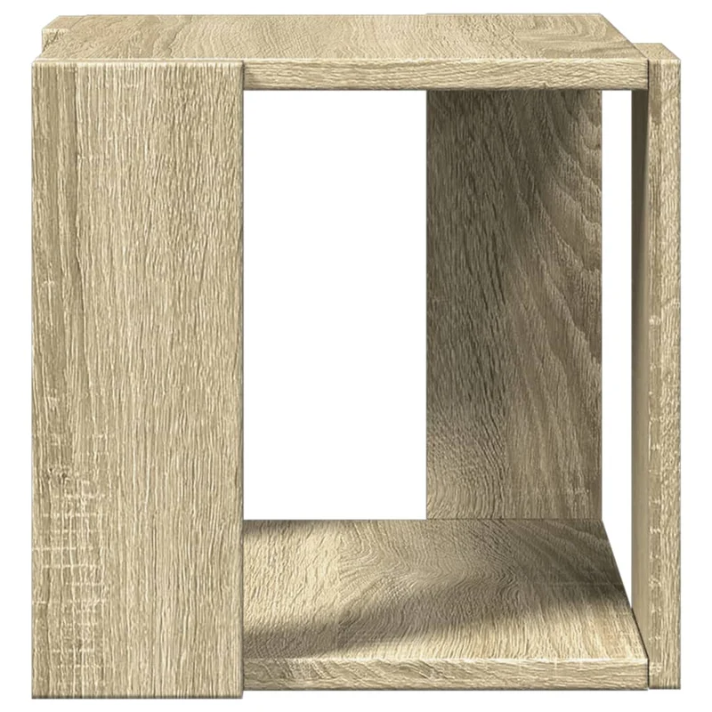Table d'appoint design intemporel 32 x 32 x 30 cm bois d'ingénierie couleur chêne DEC038928